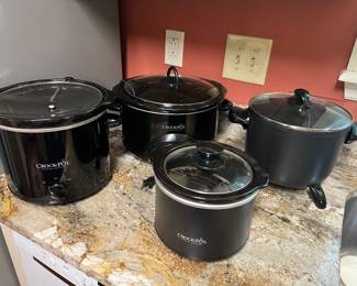Assortment of Crock Pots and Fryers