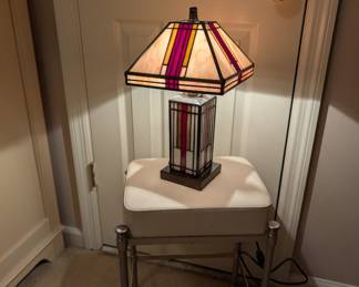 Stained Glass Lamp Mission-Style