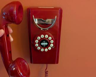 Repro Red Wall Phone