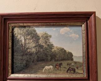 Vtg Miniature Reproduction Painting