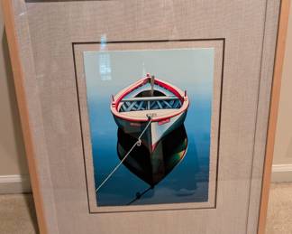 Igor Medvedev Boat Print Framed Lot of 2 Framed