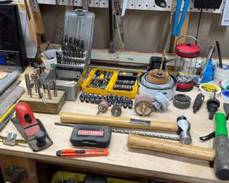 Hammers, drill bits, tools
