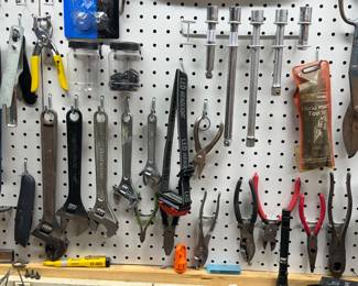 Pliers, wrenches, socket extensions