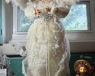 Vintage Angel Christmas Tree Topper