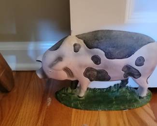 Vintage Cast Iron Pig Doorstop
