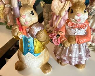 Vintage Easter Bunny Figurines