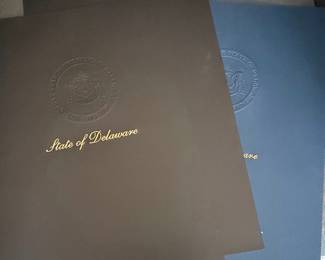 State of Delaware Official Document Folders