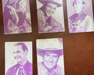 Vintage Western Actor Autograph Cards - Republic Pictures & Samuel Goldwyn Prod.