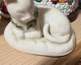 Lenox Annual Holiday China Jewels Cat Figurine 1994