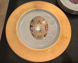 Fabergé Imperial Fifteenth Anniversary Egg and Charger Plate