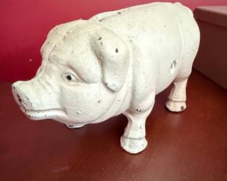 Vintage Cast Iron Piggy Bank