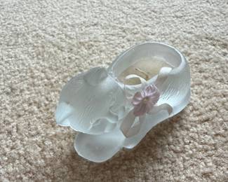 Crystal Bunny with Flower