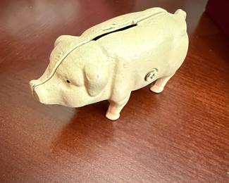 Vintage Cast Iron Piggy Bank