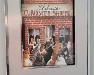 Beryl Cook "Thelma's Curiosity Shoppe" Framed Print