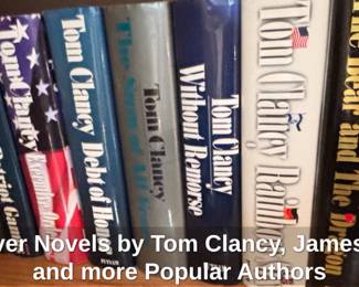 Hardcover Novels by Tom Clancy, James Clavell and more Popular Authors