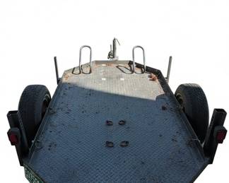 Utility Trailer with Motorcycle Wheel Chocks third image
