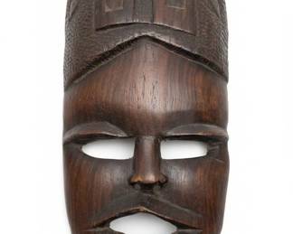 African Tribal Carved Wooden Mask