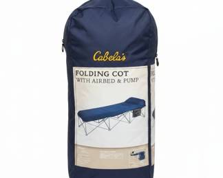 Cabelas Folding Cot with Airbed Pump