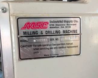 MSC Industrial Supply Co. Geared Head Milling Drilling Machine third image