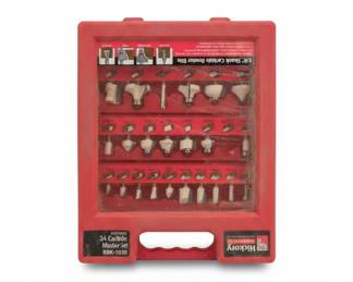 Hickory Piece or Shank Carbide Router Bit Master Set RBK