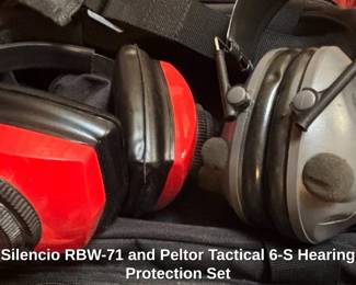 Silencio RBW and Peltor Tactical S Hearing Protection Set