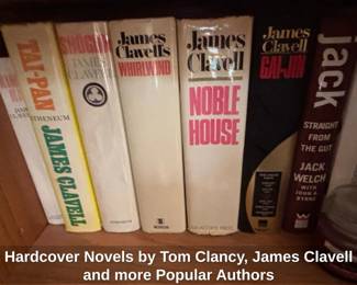 Hardcover Novels by Tom Clancy, James Clavell and more Popular Authors second image