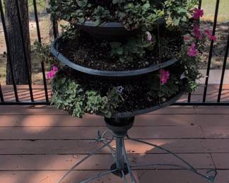 Tiered Metal Planter Stand