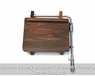 Hartstone Pottery Blueberry Creamer Pitcher and Kitchen Gadgets fourth image