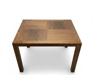 MidCentury Modern Walnut Parquet Side Table