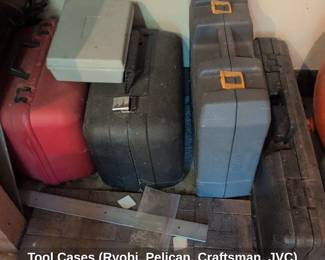 Tool Cases Ryobi, Pelican, Craftsman, JVC