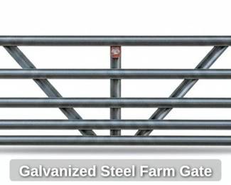 Galvanized Steel Farm Gate