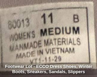 Footwear Lot ECCO Dress Shoes, Winter Boots, Sneakers, Sandals, Slippers third image