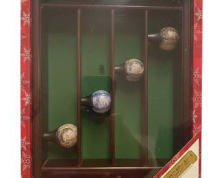 Decorative Glass Orb Set with Holiday Packaging