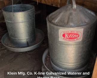 Klein Mfg. Co. Kline Galvanized Waterer and Heater Base