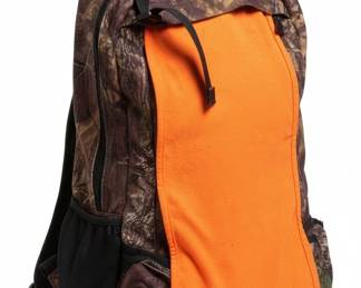 Cabelas Advantage Timber Camouflage Hunting Backpack with Orange Cover