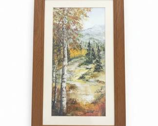 M.R. Ross Landscape Watercolor Painting