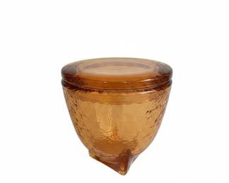 Blenko Glass Amber Vase second image