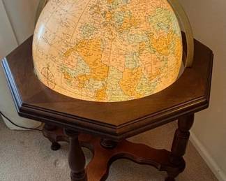 Replogle Illuminated Globe Bar Cart