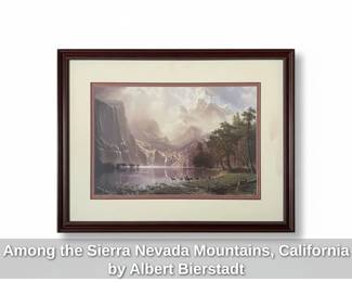 Among the Sierra Nevada Mountains, California by Albert Bierstadt