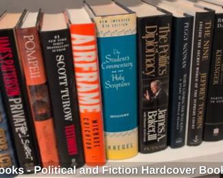 Books  Political and Fiction Hardcover Books