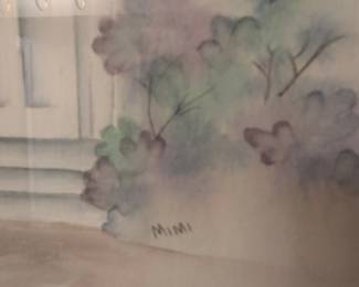 Watercolor Painting of a Doorway by Mimi second image