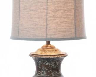 UrnStyle Table Lamp with Distressed Finish third image