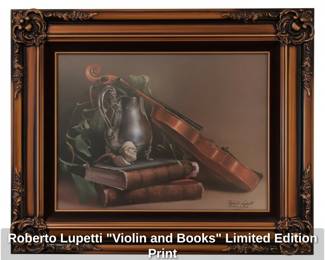 Roberto Lupetti Violin and Books Limited Edition Print