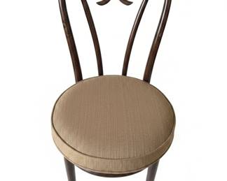 Vintage ThonetStyle Heart Back Bentwood Side Chair