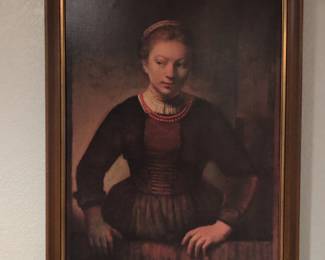 Young Girl at an Open HalfDoor by Rembrandt van Rijn