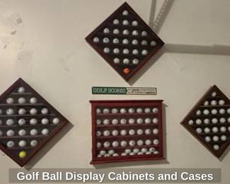 Golf Ball Display Cabinets and Cases