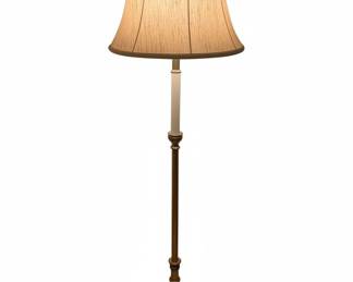 Vintage Stiffel Brass Floor Lamp with Fluted Column second image