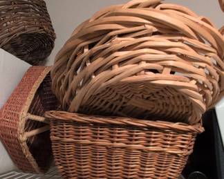Set of Three Wicker Baskets