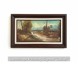 Landscape Painting Signed Callan