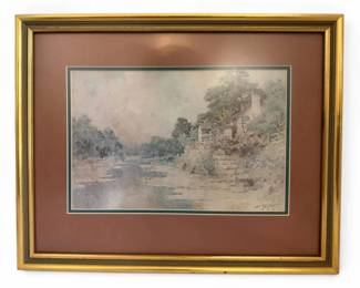 Suters Well Paul Sawyier Framed Art Print